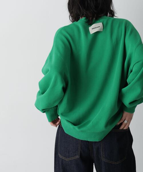 NEEDBY heritage(ニードバイヘリテージ)の「NEEDBY heritage/「STEVELOUR」別注 HUDSON M(スウェット・レディース・ネイビー/ブラウン/グリーン・M)」の17枚目の写真