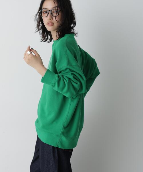 NEEDBY heritage(ニードバイヘリテージ)の「NEEDBY heritage/「STEVELOUR」別注 HUDSON M(スウェット・レディース・ネイビー/ブラウン/グリーン・M)」の18枚目の写真