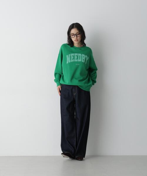 NEEDBY heritage(ニードバイヘリテージ)の「NEEDBY heritage/「STEVELOUR」別注 HUDSON M(スウェット・レディース・ネイビー/ブラウン/グリーン・M)」の19枚目の写真