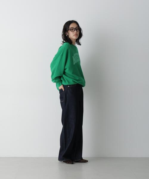 NEEDBY heritage(ニードバイヘリテージ)の「NEEDBY heritage/「STEVELOUR」別注 HUDSON M(スウェット・レディース・ネイビー/ブラウン/グリーン・M)」の20枚目の写真