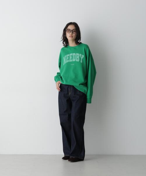 NEEDBY heritage(ニードバイヘリテージ)の「NEEDBY heritage/「STEVELOUR」別注 HUDSON M(スウェット・レディース・ネイビー/ブラウン/グリーン・M)」の22枚目の写真
