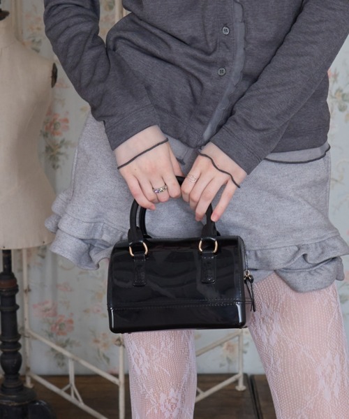 Birthday room(バースデイルーム)の「ジェリーボストンショルダーBAG/Jelly Boston Shoulder Bag(ボストンバッグ・レディース・ライトグリーン/ピンク/ライトブルー/ブラック・FREE)」の6枚目の写真