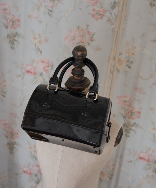Birthday room(バースデイルーム)の「ジェリーボストンショルダーBAG/Jelly Boston Shoulder Bag(ボストンバッグ・レディース・ライトグリーン/ピンク/ライトブルー/ブラック・FREE)」の7枚目の写真