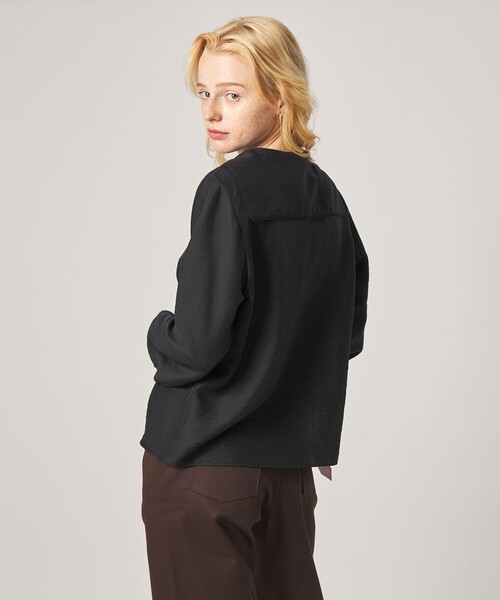 Steven Alan(スティーブンアラン)の「<Steven Alan>レース セーラーカラー ブラウス(シャツ/ブラウス・レディース・オフホワイト/ブラック・FREE)」の1枚目の写真