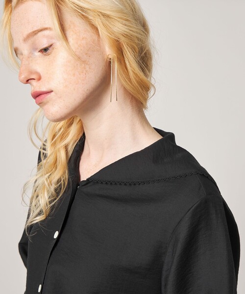 Steven Alan(スティーブンアラン)の「<Steven Alan>レース セーラーカラー ブラウス(シャツ/ブラウス・レディース・オフホワイト/ブラック・FREE)」の7枚目の写真