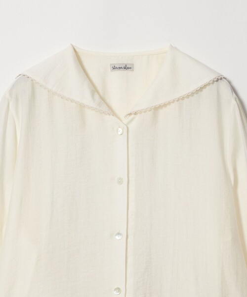 Steven Alan(スティーブンアラン)の「<Steven Alan>レース セーラーカラー ブラウス(シャツ/ブラウス・レディース・オフホワイト/ブラック・FREE)」の20枚目の写真