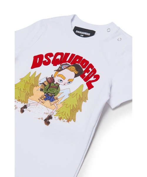 DSQUARED2(ディースクエアード)の「ベビー Tシャツ DSQUARED KID(Tシャツ/カットソー・キッズ・ホワイト・36M/24M/18M)」の3枚目の写真
