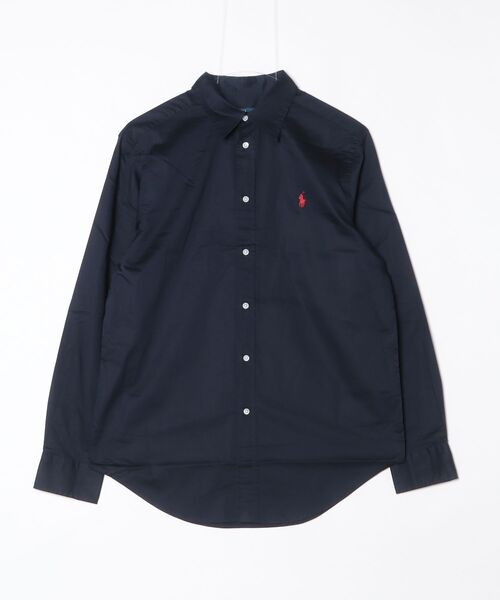POLO RALPH LAUREN（ポロ ラルフ ローレン）の「クラシック フィット コットン ツイル シャツ（シャツ/ブラウス・レディース・ブルー・S/M/XS）」の5枚目の写真