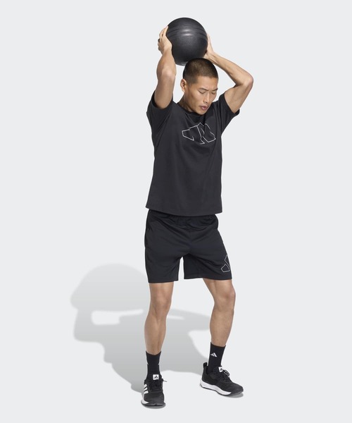 adidas(アディダス)の「ワークアウト エッセンシャルズ フィールレディ ロゴ Tシャツ / アディダス adidas(Tシャツ/カットソー・メンズ・ブラック・XX-LARGE/LARGE/3XL/MEDIUM/SMALL/X-LARGE)」の5枚目の写真