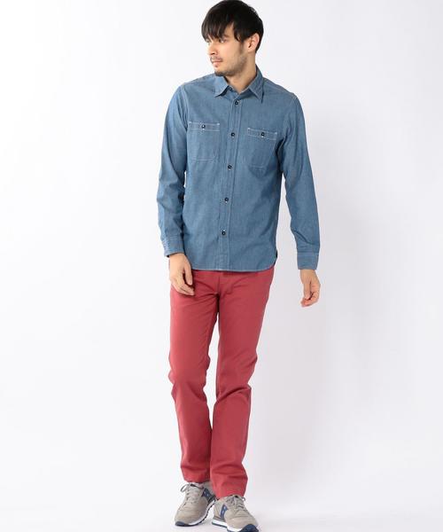 coen(コーエン)の「カリフォルニアチノスタンダードパンツ●(チノパンツ・メンズ・ベージュ/レッド/ネイビー/オリーブ・SMALL/X-LARGE/LARGE/MEDIUM/X-SMALL)」の10枚目の写真