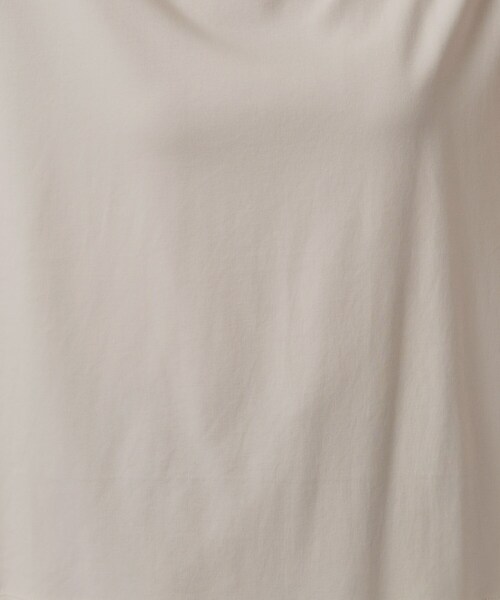 SHOO・LA・RUE(シューラルー)の「【体型カバー/S-LL】後ろ姿も映える 異素材ドッキングトップス(Tシャツ/カットソー・レディース・ホワイト/ブラック/ライトベージュ/ベビーピンク・01/02/03/04)」の8枚目の写真