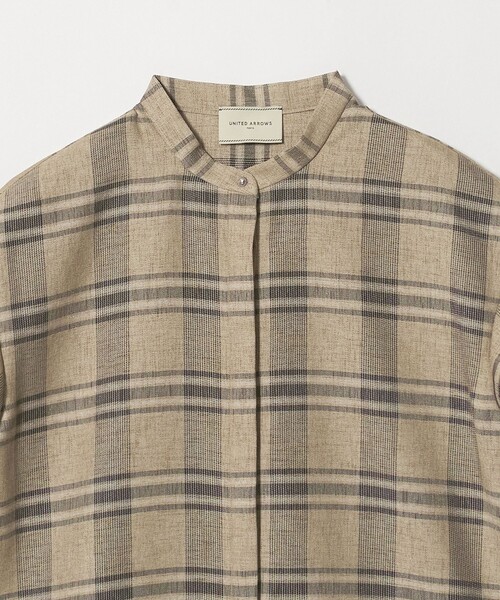 UNITED ARROWS（ユナイテッドアローズ）の「チェック バンドカラー フレンチスリーブ シャツ ‐ウォッシャブル‐（シャツ/ブラウス・レディース・その他2/その他7・FREE）」の21枚目の写真