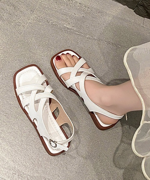Miniministore（ミニミニストア）の「グルカサンダルレディースクロスベルト夏靴（サンダル・レディース・ホワイト/ブラウン/ブラック・24.0cm/23.5cm/23.0cm/22.5cm/24.5cm）」の19枚目の写真