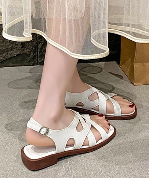 Miniministore（ミニミニストア）の「グルカサンダルレディースクロスベルト夏靴（サンダル・レディース・ホワイト/ブラウン/ブラック・24.0cm/23.5cm/23.0cm/22.5cm/24.5cm）」の9枚目の写真