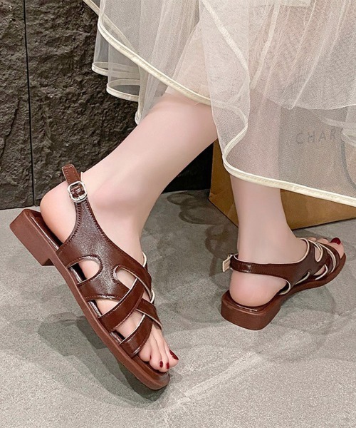 Miniministore（ミニミニストア）の「グルカサンダルレディースクロスベルト夏靴（サンダル・レディース・ホワイト/ブラウン/ブラック・24.0cm/23.5cm/23.0cm/22.5cm/24.5cm）」の11枚目の写真