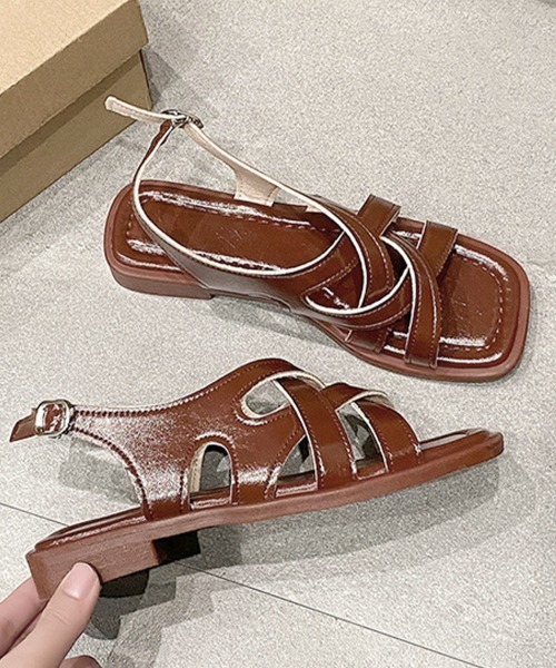 Miniministore（ミニミニストア）の「グルカサンダルレディースクロスベルト夏靴（サンダル・レディース・ホワイト/ブラウン/ブラック・24.0cm/23.5cm/23.0cm/22.5cm/24.5cm）」の14枚目の写真