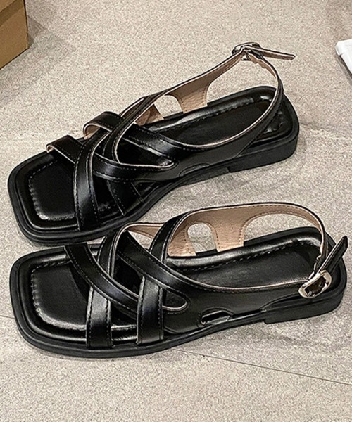 Miniministore（ミニミニストア）の「グルカサンダルレディースクロスベルト夏靴（サンダル・レディース・ホワイト/ブラウン/ブラック・24.0cm/23.5cm/23.0cm/22.5cm/24.5cm）」の4枚目の写真