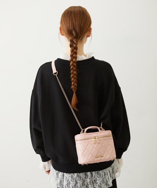 MILKFED.(ミルクフェド)の「VANITY BAG(ショルダーバッグ・レディース・ブラック/レッド/ライトピンク・ONE SIZE)」の2枚目の写真