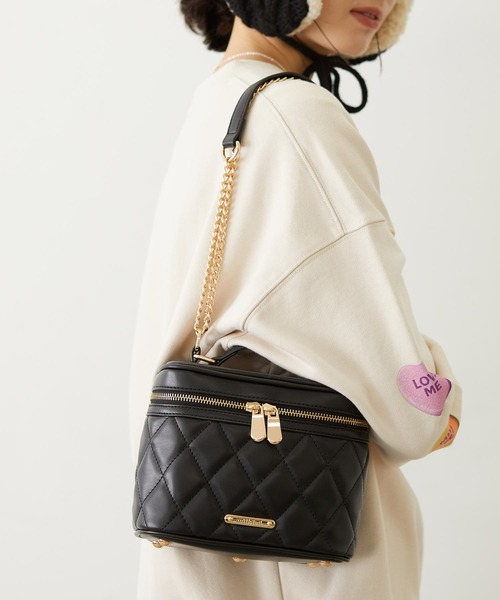 MILKFED.(ミルクフェド)の「VANITY BAG(ショルダーバッグ・レディース・ブラック/レッド/ライトピンク・ONE SIZE)」の1枚目の写真