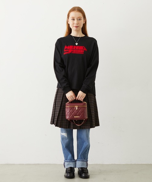 MILKFED.(ミルクフェド)の「VANITY BAG(ショルダーバッグ・レディース・ブラック/レッド/ライトピンク・ONE SIZE)」の7枚目の写真