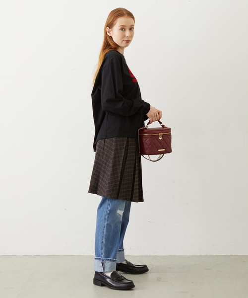 MILKFED.(ミルクフェド)の「VANITY BAG(ショルダーバッグ・レディース・ブラック/レッド/ライトピンク・ONE SIZE)」の8枚目の写真