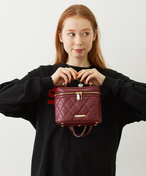 MILKFED.(ミルクフェド)の「VANITY BAG(ショルダーバッグ・レディース・ブラック/レッド/ライトピンク・ONE SIZE)」の5枚目の写真