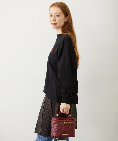 MILKFED.(ミルクフェド)の「VANITY BAG(ショルダーバッグ・レディース・ブラック/レッド/ライトピンク・ONE SIZE)」の6枚目の写真