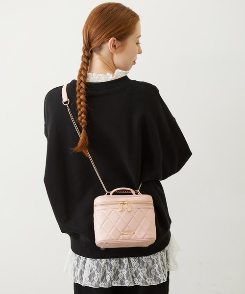 MILKFED.(ミルクフェド)の「VANITY BAG(ショルダーバッグ・レディース・ブラック/レッド/ライトピンク・ONE SIZE)」の14枚目の写真