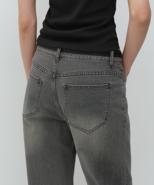 MUSINSA STANDARD WOMAN（ムシンサスタンダードウーマン）の「ウィメンズエッセンシャルワイドデニムパンツ[グレー]（デニムパンツ・レディース・その他・24/30/29/28/27/26/25/32/23）」の6枚目の写真