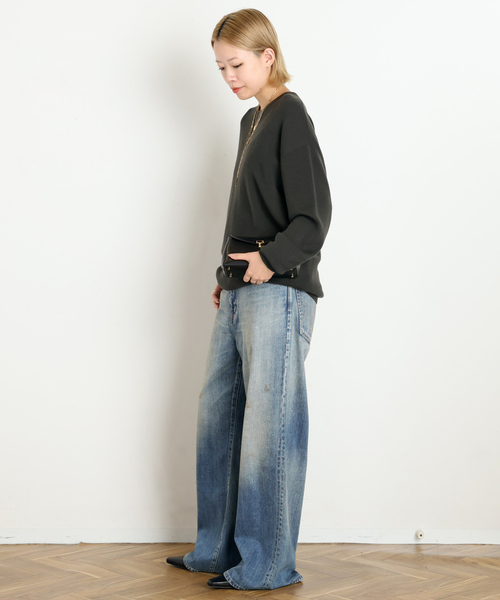 DENIM DELIGHT DAYS (デニム デライト デイズ)の「【DENIM DELIGHT DAYS/デニムデライトデイズ】Selvedge bell-bottom(デニムパンツ・レディース・ブルー・40/38/36/34)」の20枚目の写真