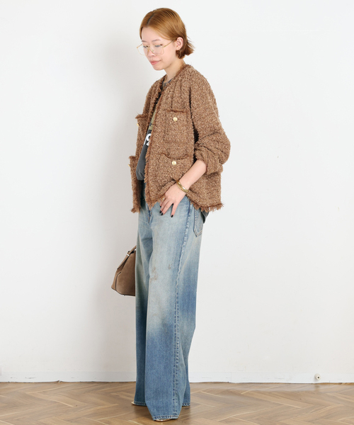 DENIM DELIGHT DAYS (デニム デライト デイズ)の「【DENIM DELIGHT DAYS/デニムデライトデイズ】Selvedge bell-bottom(デニムパンツ・レディース・ブルー・40/38/36/34)」の3枚目の写真