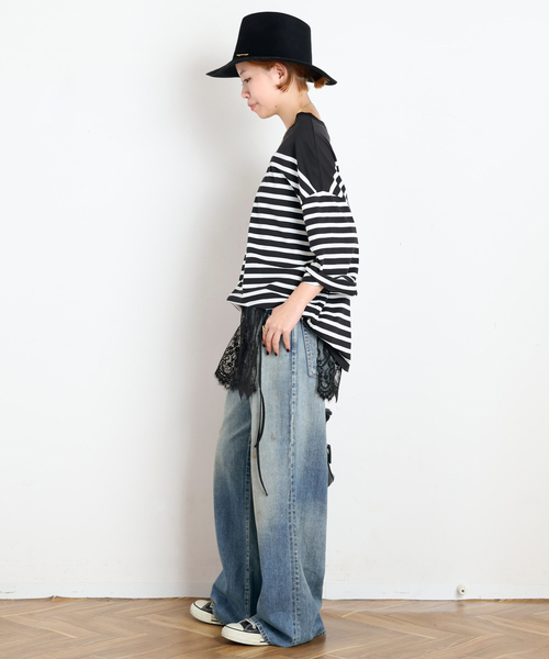 DENIM DELIGHT DAYS (デニム デライト デイズ)の「【DENIM DELIGHT DAYS/デニムデライトデイズ】Selvedge bell-bottom(デニムパンツ・レディース・ブルー・40/38/36/34)」の6枚目の写真