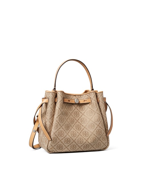 TORY BURCH(トリーバーチ)の「ロミー Tモノグラム バケットバッグ(ショルダーバッグ・レディース・サンドベージュ・ONE SIZE)」の2枚目の写真