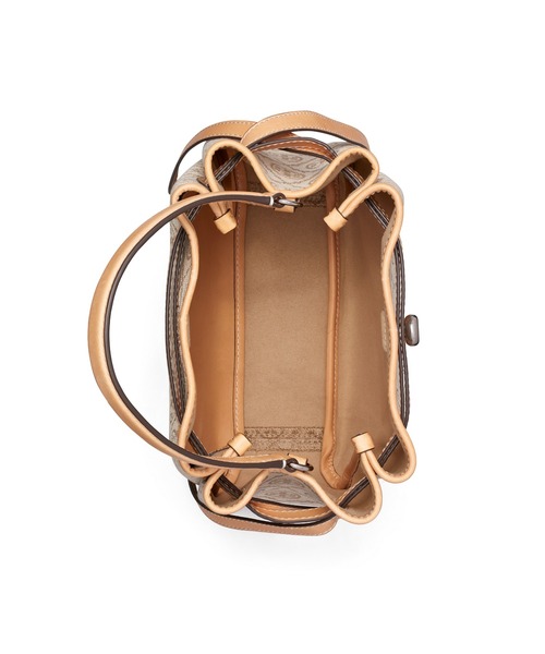 TORY BURCH(トリーバーチ)の「ロミー Tモノグラム バケットバッグ(ショルダーバッグ・レディース・サンドベージュ・ONE SIZE)」の4枚目の写真