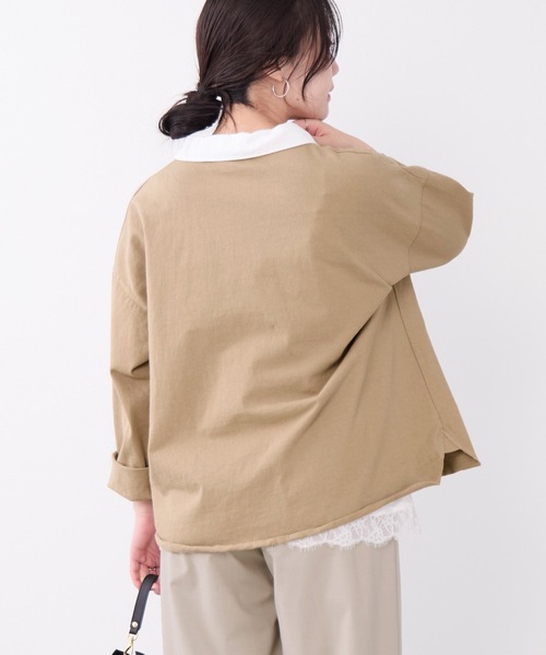 MICA&DEAL(マイカ&ディール)の「ラガーシャツ(Tシャツ/カットソー・レディース・グリーン/ベージュ/ネイビー・FREE)」の7枚目の写真