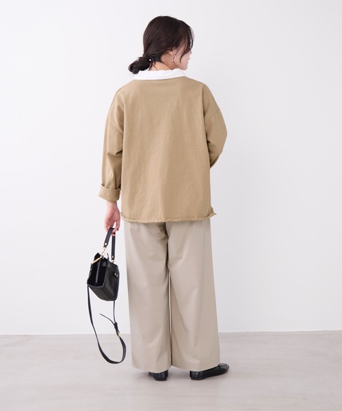 MICA&DEAL(マイカ&ディール)の「ラガーシャツ(Tシャツ/カットソー・レディース・グリーン/ベージュ/ネイビー・FREE)」の10枚目の写真