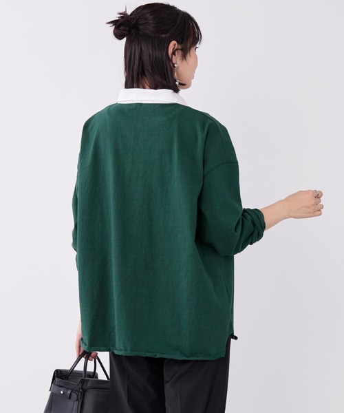 MICA&DEAL(マイカ&ディール)の「ラガーシャツ(Tシャツ/カットソー・レディース・グリーン/ベージュ/ネイビー・FREE)」の21枚目の写真