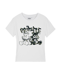 CAMO DEMIE レディース スリムフィット 半袖Tシャツ 4 COLORS