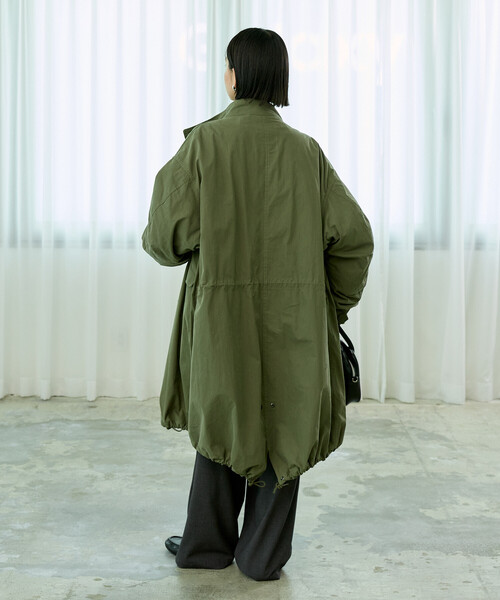 FREAK'S STORE(フリークスストア)の「【セットアイテム】M-65 ロング 3Way キルトライナーセット/モッズコート(モッズコート・レディース・ブラウン/カーキ/オリーブ/ブラック・フリ-)」の8枚目の写真