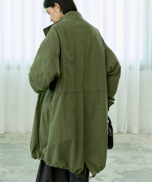 FREAK'S STORE(フリークスストア)の「【セットアイテム】M-65 ロング 3Way キルトライナーセット/モッズコート(モッズコート・レディース・ブラウン/カーキ/オリーブ/ブラック・フリ-)」の13枚目の写真