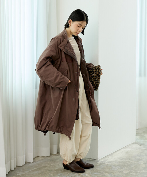 FREAK'S STORE(フリークスストア)の「【セットアイテム】M-65 ロング 3Way キルトライナーセット/モッズコート(モッズコート・レディース・ブラウン/カーキ/オリーブ/ブラック・フリ-)」の19枚目の写真