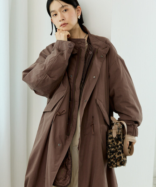 FREAK'S STORE(フリークスストア)の「【セットアイテム】M-65 ロング 3Way キルトライナーセット/モッズコート(モッズコート・レディース・ブラウン/カーキ/オリーブ/ブラック・フリ-)」の21枚目の写真
