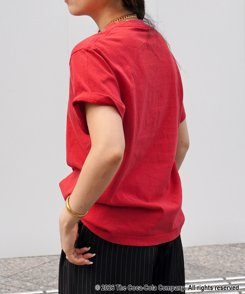 GOOD ROCK SPEED(グッドロックスピード)の「【GOOD ROCK SPEED / グッドロックスピード】Coca-Cola T-sh(Tシャツ/カットソー・レディース・レッド・FREE)」の6枚目の写真