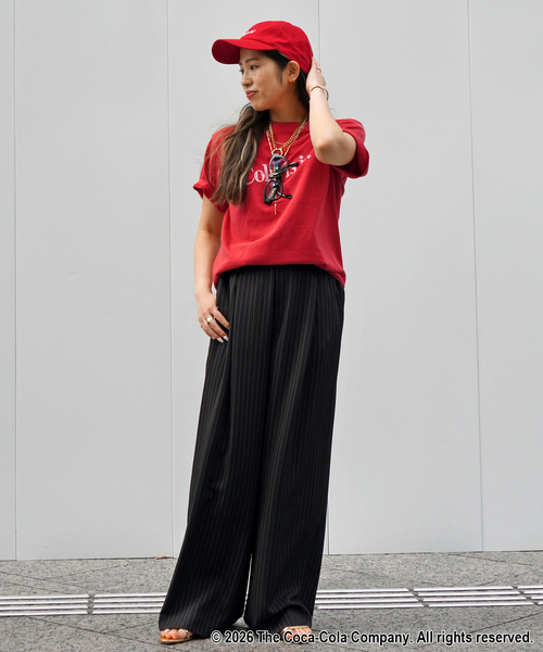 GOOD ROCK SPEED(グッドロックスピード)の「【GOOD ROCK SPEED / グッドロックスピード】Coca-Cola T-sh(Tシャツ/カットソー・レディース・レッド・FREE)」の7枚目の写真