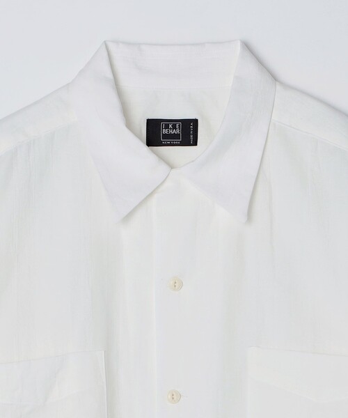 SHIPS(シップス)の「IKE BEHAR: USA DOBBY ST OVER SHIRT(シャツ/ブラウス・メンズ・ブラック/ホワイト・MEDIUM/SMALL/LARGE)」の4枚目の写真