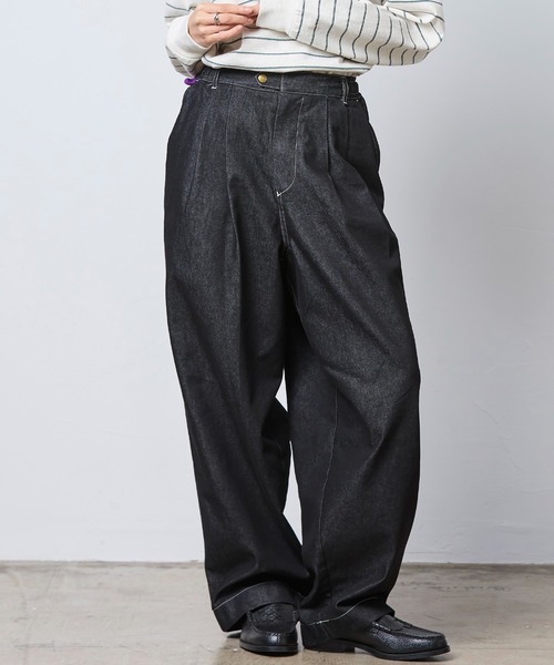L.L.Bean(エルエルビーン)の「【JAPAN EDITION】パスファインダー・デニム・パンツ(デニムパンツ・レディース・ブラック/インディゴブルー・MEDIUM)」の1枚目の写真