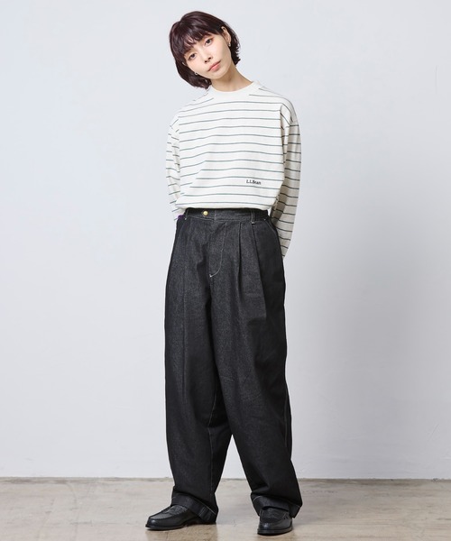 L.L.Bean(エルエルビーン)の「【JAPAN EDITION】パスファインダー・デニム・パンツ(デニムパンツ・レディース・ブラック/インディゴブルー・MEDIUM)」の13枚目の写真
