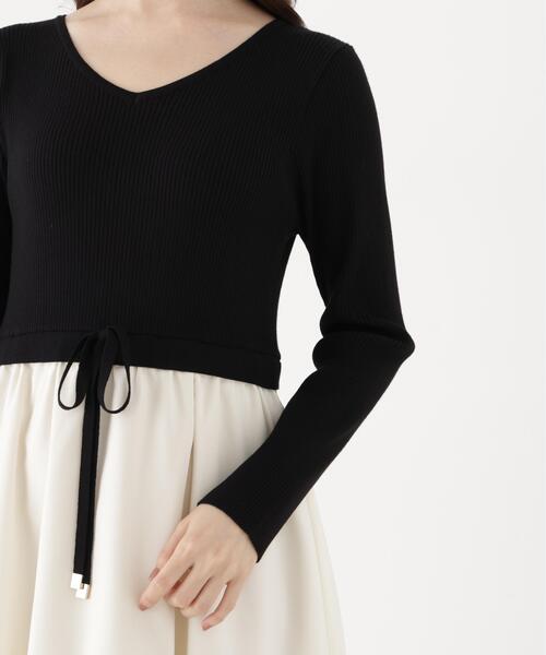 PROPORTION BODY DRESSING(プロポーションボディドレッシング)の「ティアードスカートドッキングワンピース / 1216240908(ワンピース・レディース・ブラック/ホワイト系その他・MEDIUM/P/S)」の12枚目の写真