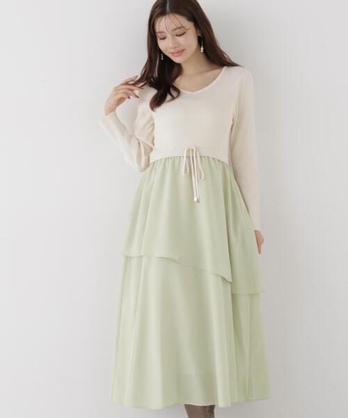 PROPORTION BODY DRESSING(プロポーションボディドレッシング)の「ティアードスカートドッキングワンピース / 1216240908(ワンピース・レディース・ブラック/ホワイト系その他・MEDIUM/P/S)」の20枚目の写真