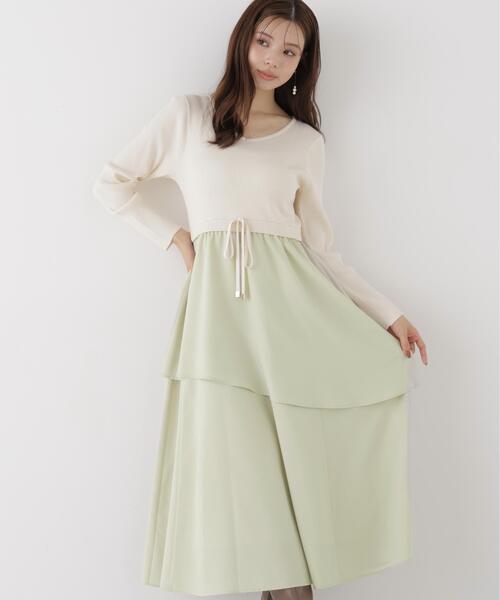 PROPORTION BODY DRESSING(プロポーションボディドレッシング)の「ティアードスカートドッキングワンピース / 1216240908(ワンピース・レディース・ブラック/ホワイト系その他・MEDIUM/P/S)」の21枚目の写真